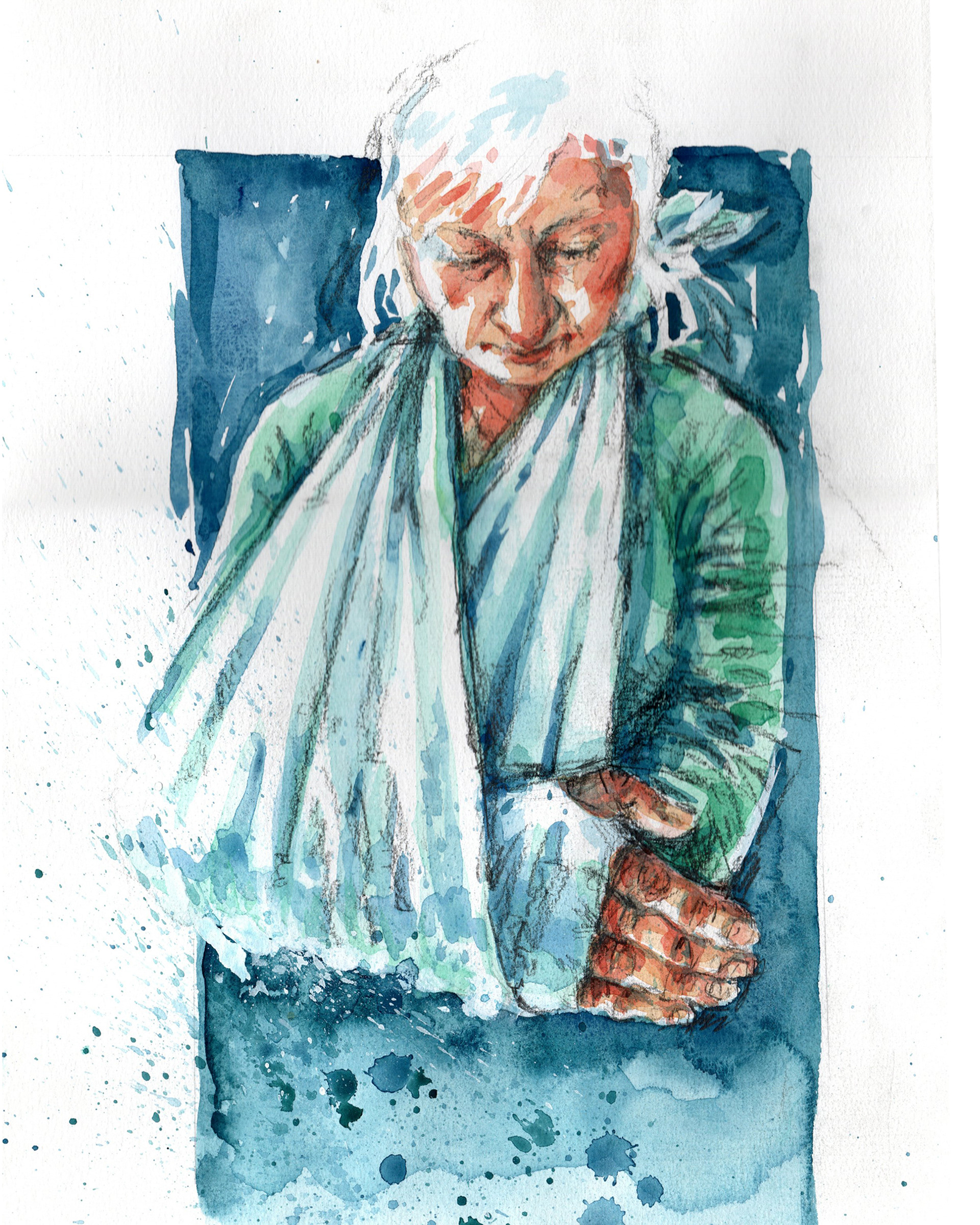 Self Portrait with Cast