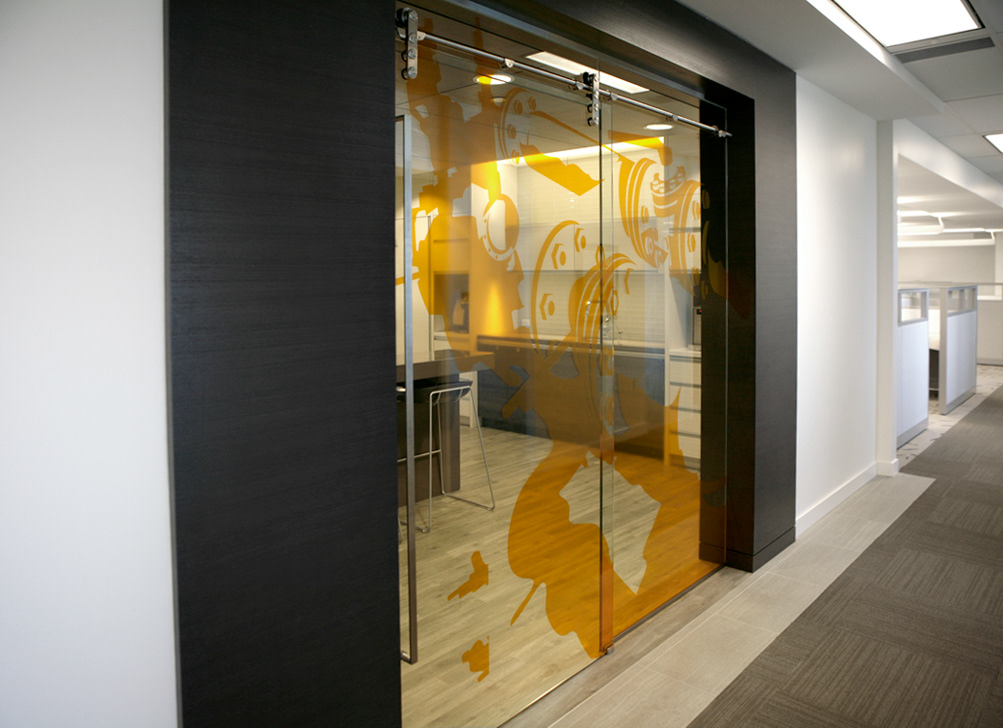 Staff kitchen doors