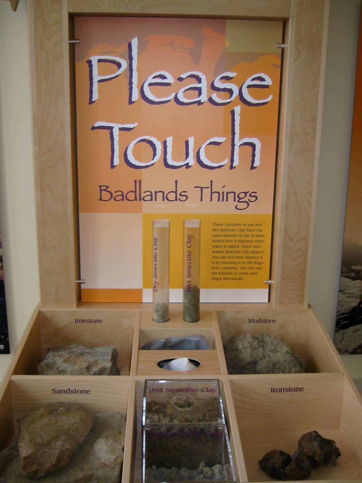 Touchable geology elements