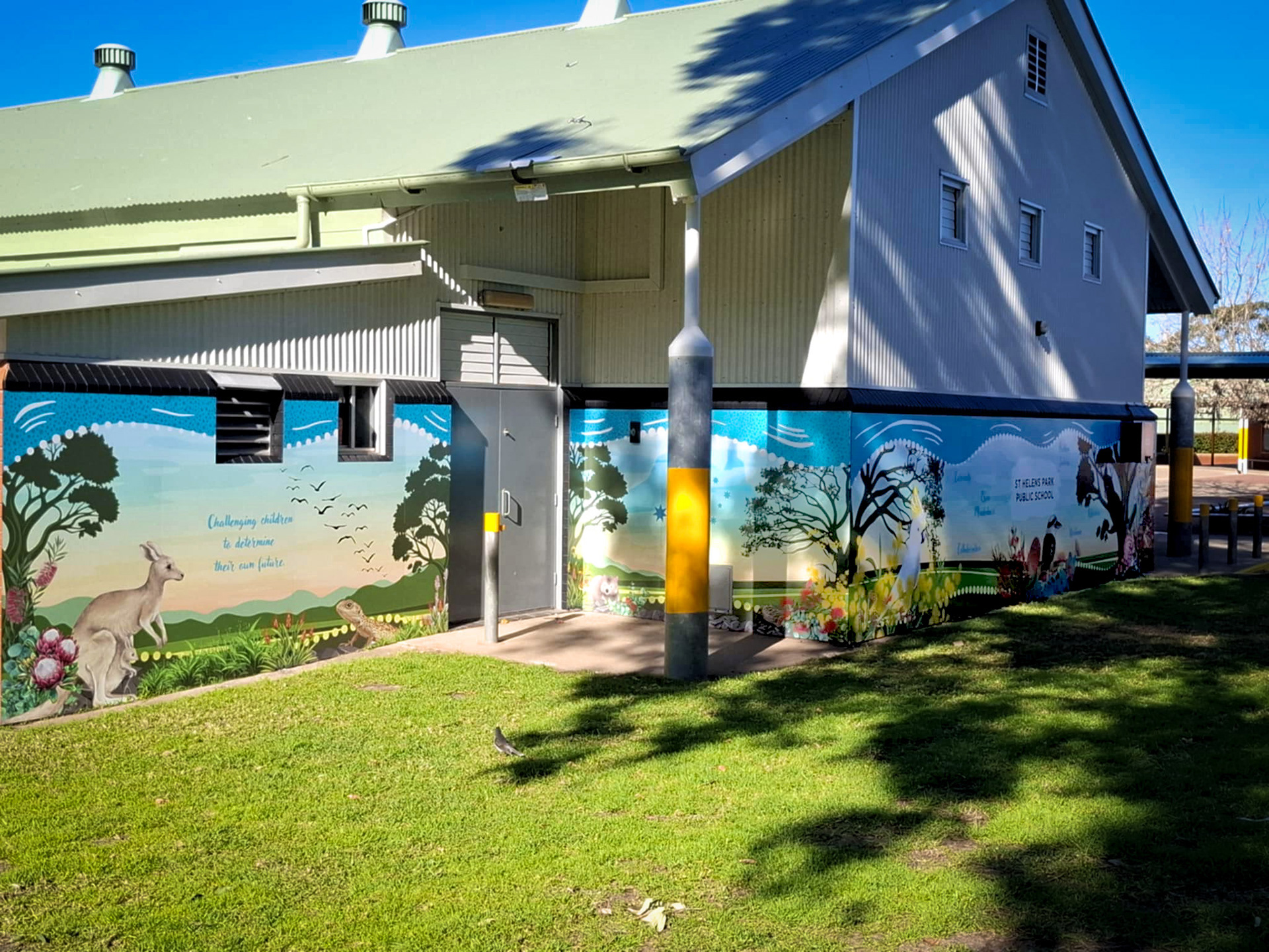 school hall wall mural 1