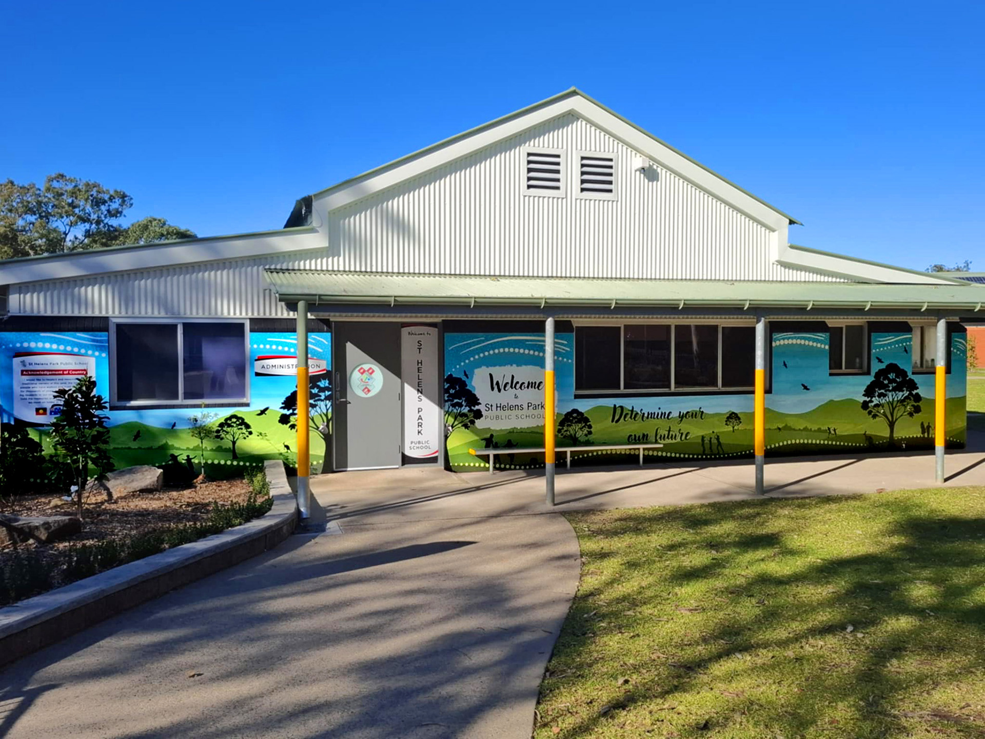 Front of school transformation