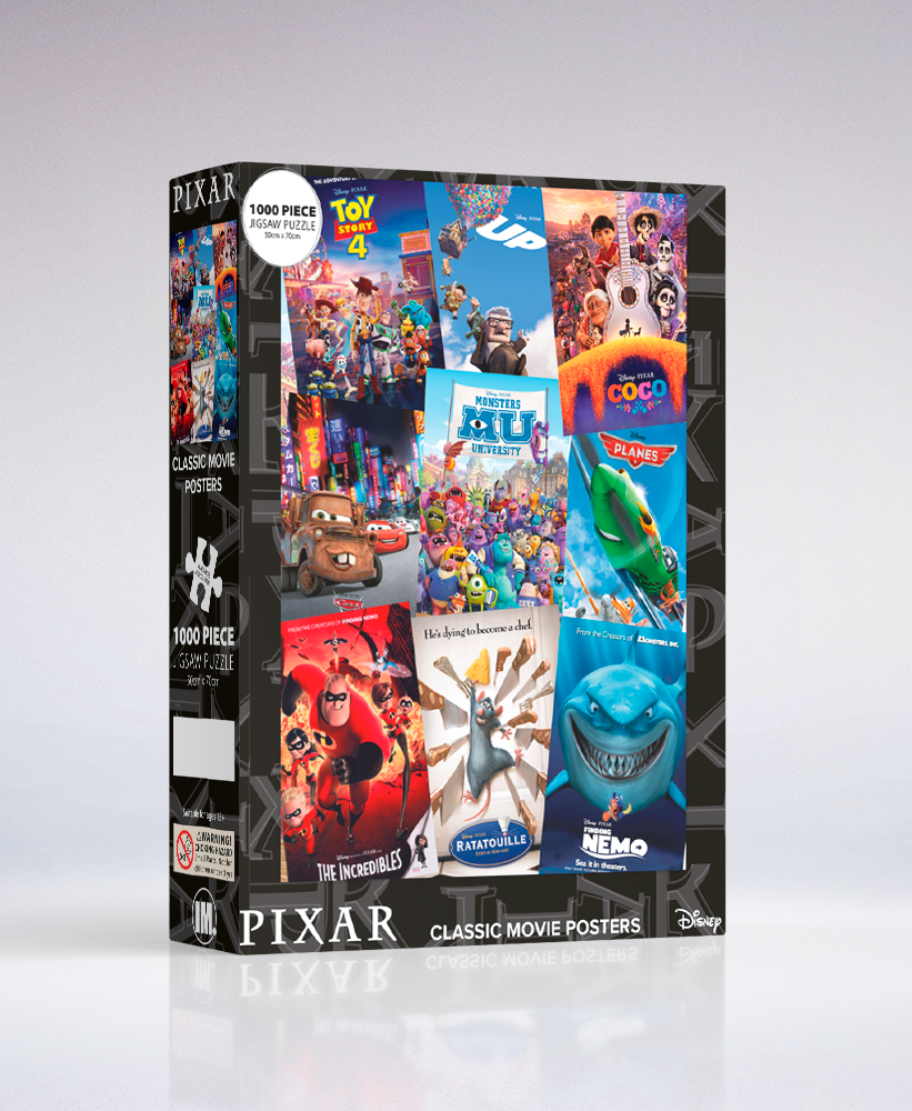 Puzzle Box Packaging Mock Up - Pixar