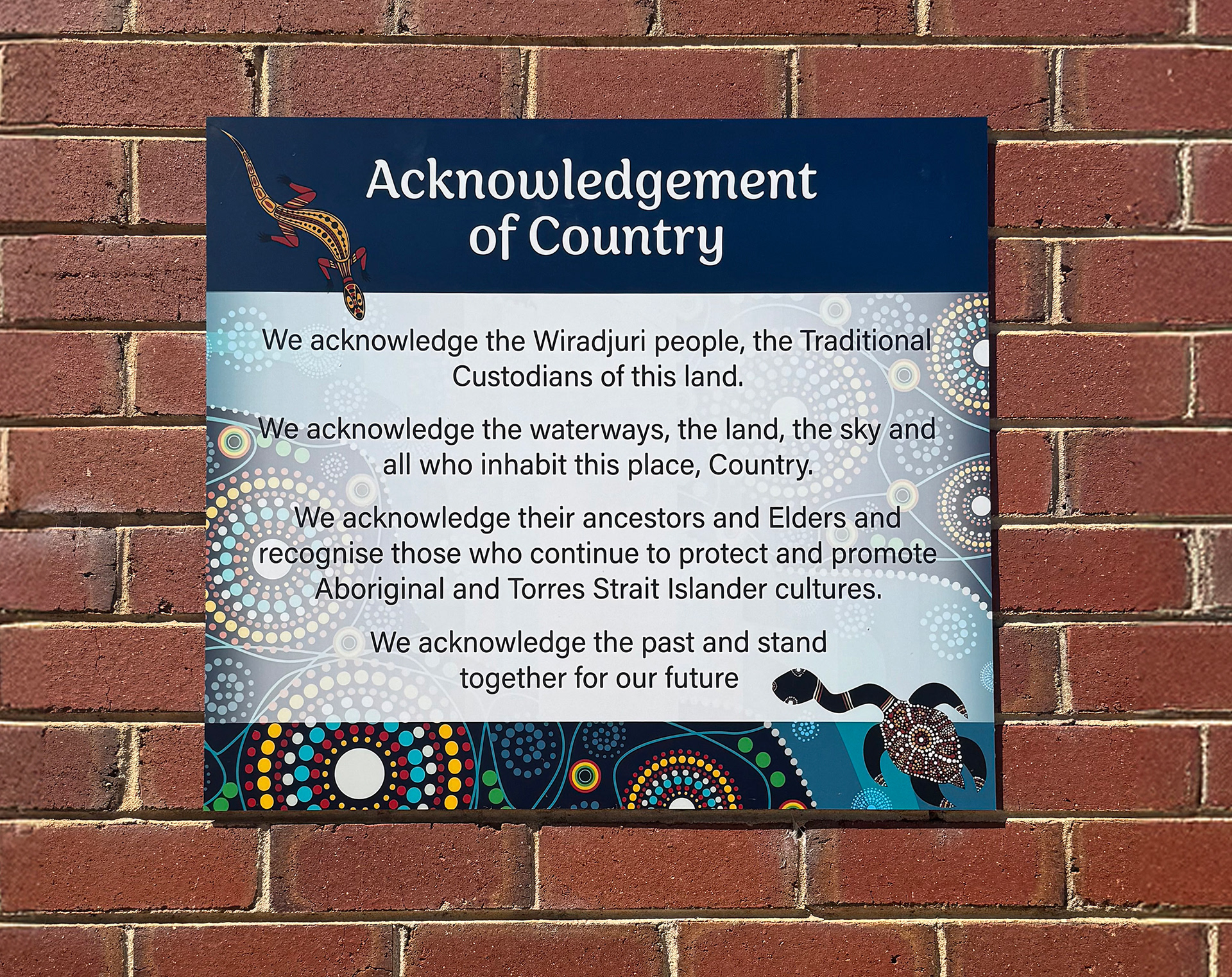 Branded Acknowledgement of Country 