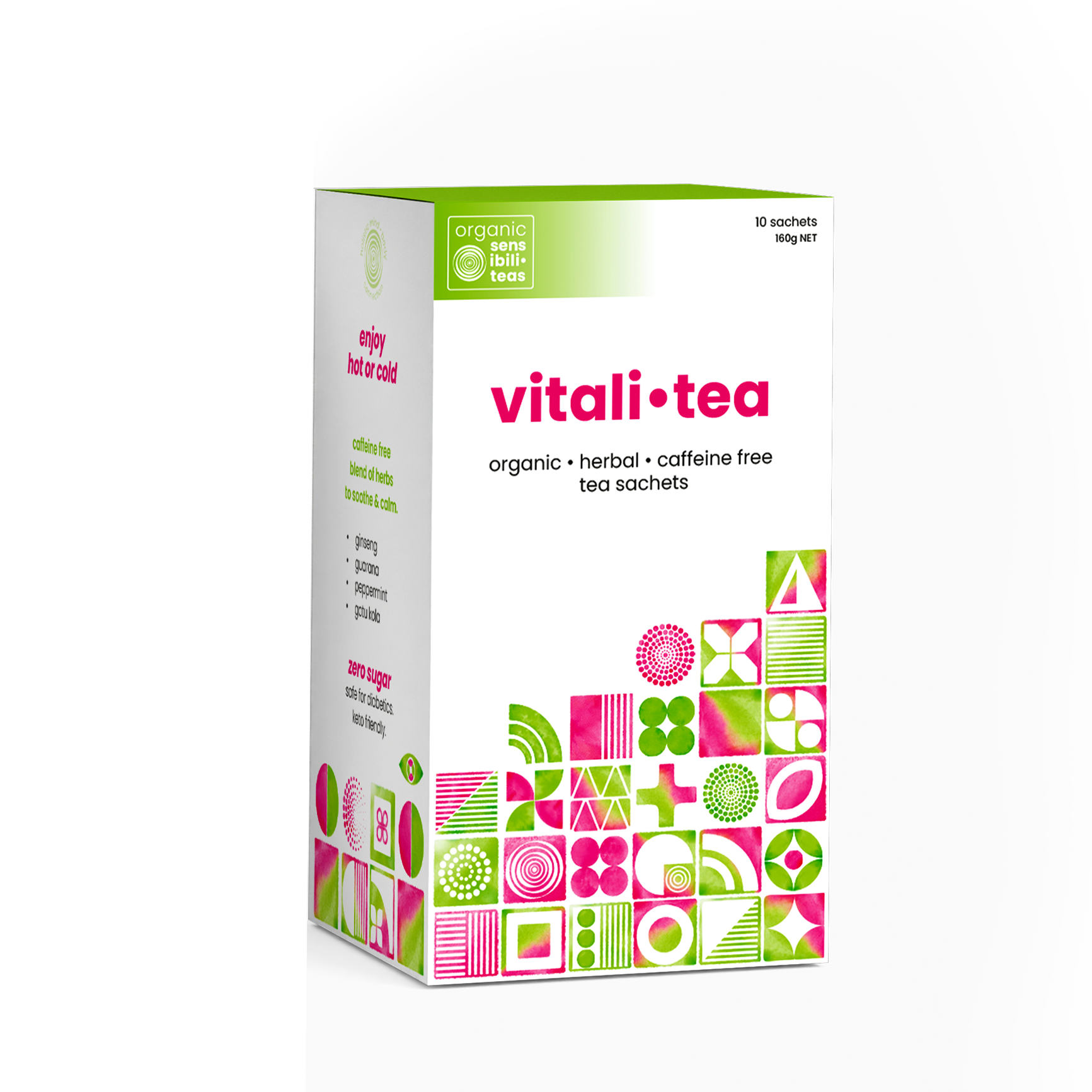 Vitali-tea - packaging for organic herbal tea brand