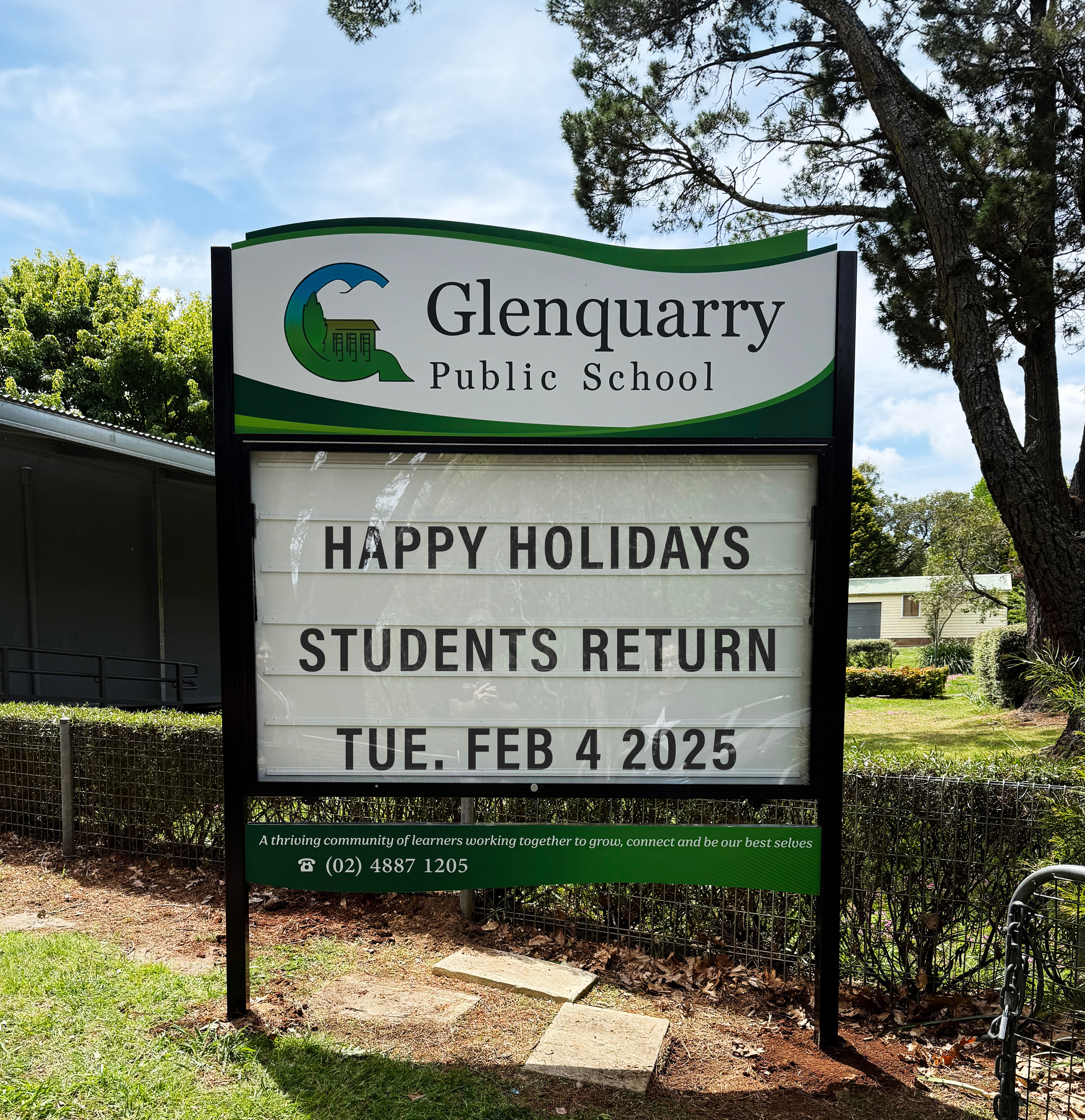 Front of School Branding Signage