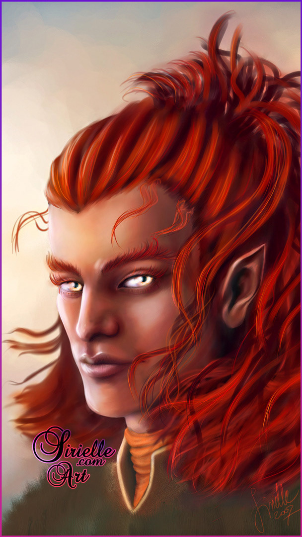 Wild Elf hunter (2007) A wild elf and shape-shifter. Prints available at RB