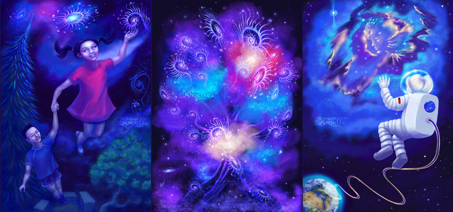 The original triptych, Photoshop 2018