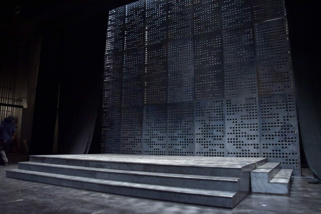 Perforated Wall - Metal Treatment on Masonite