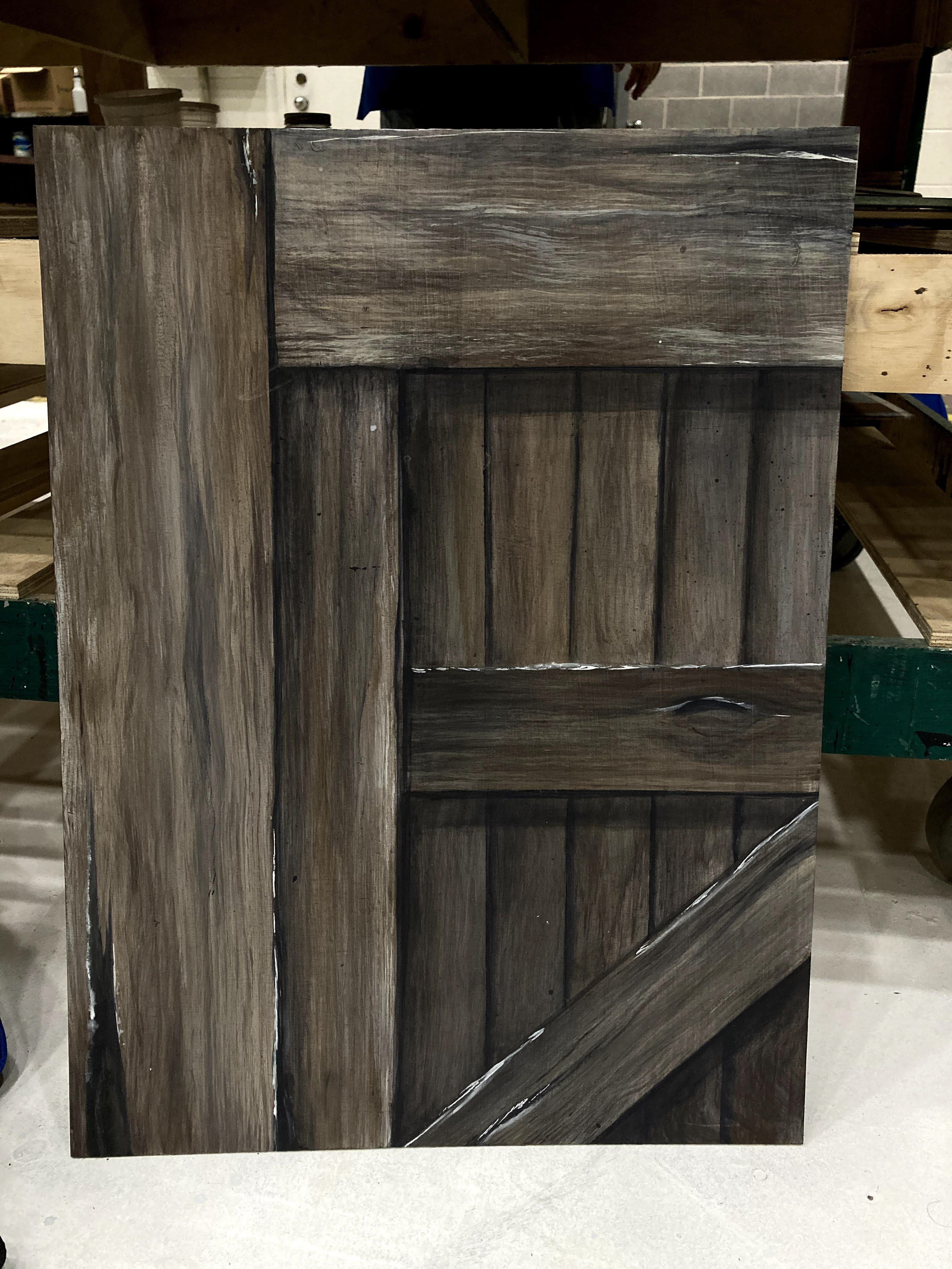Wood Texture on Masonite