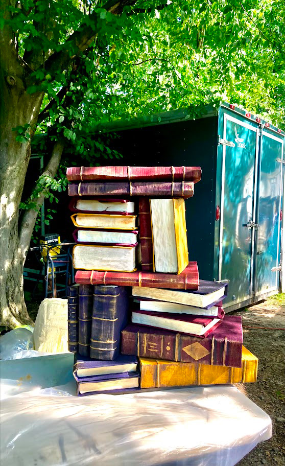 Stack of Books Made Of Foam and Cardboard (THE TEMPEST)