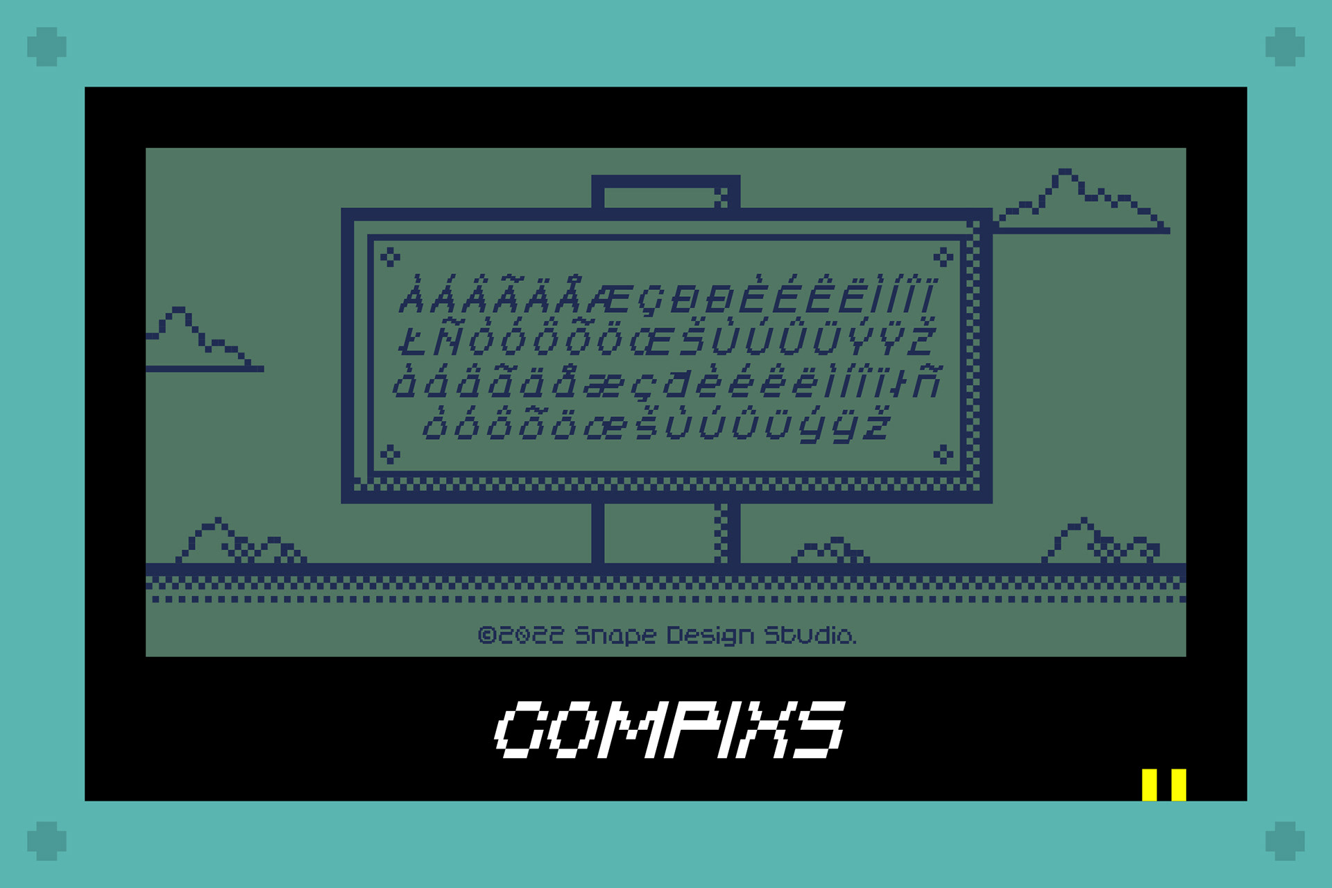 Snape Design Studio - Compixs - Pixel Font