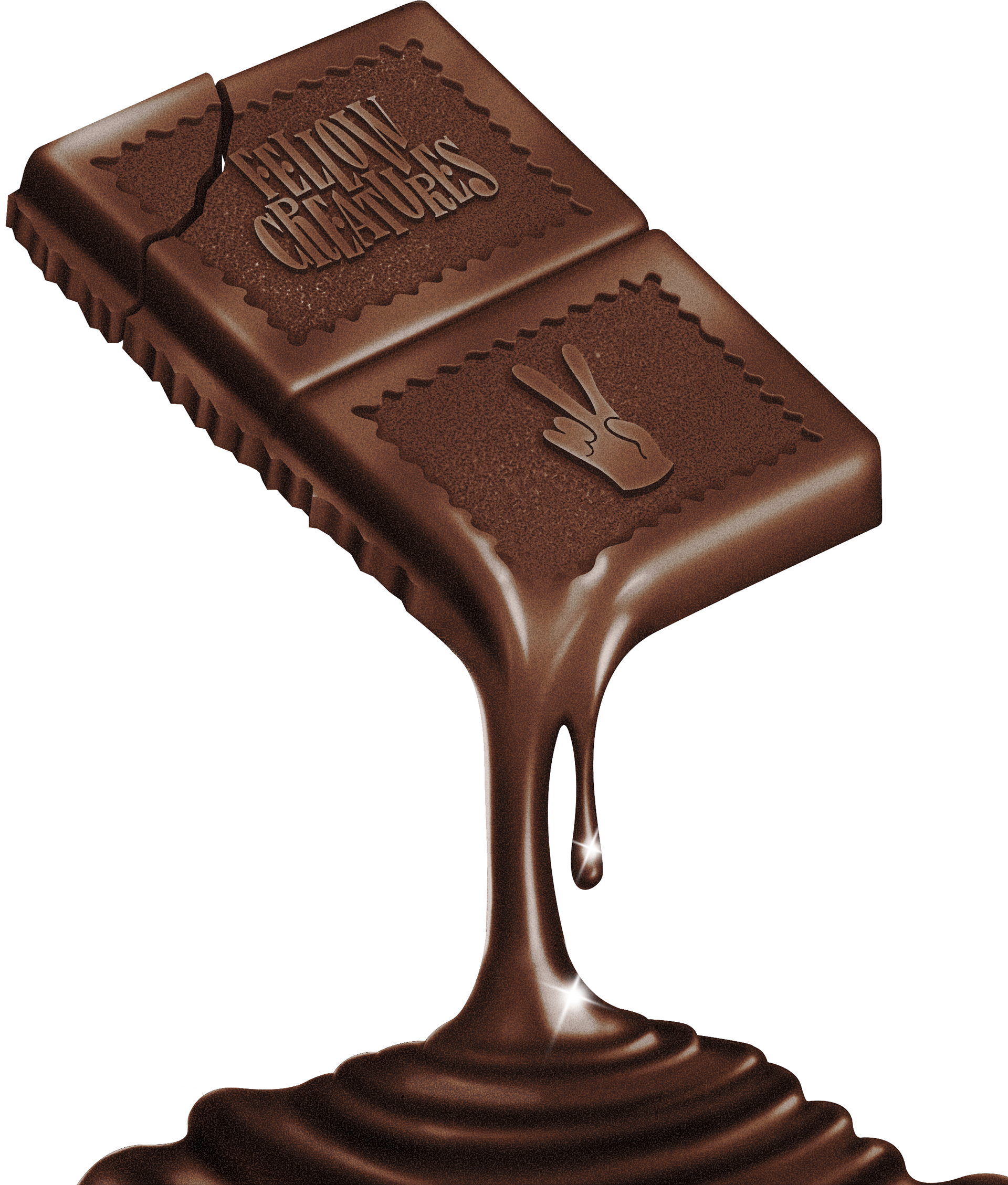 Dark chocolate pool