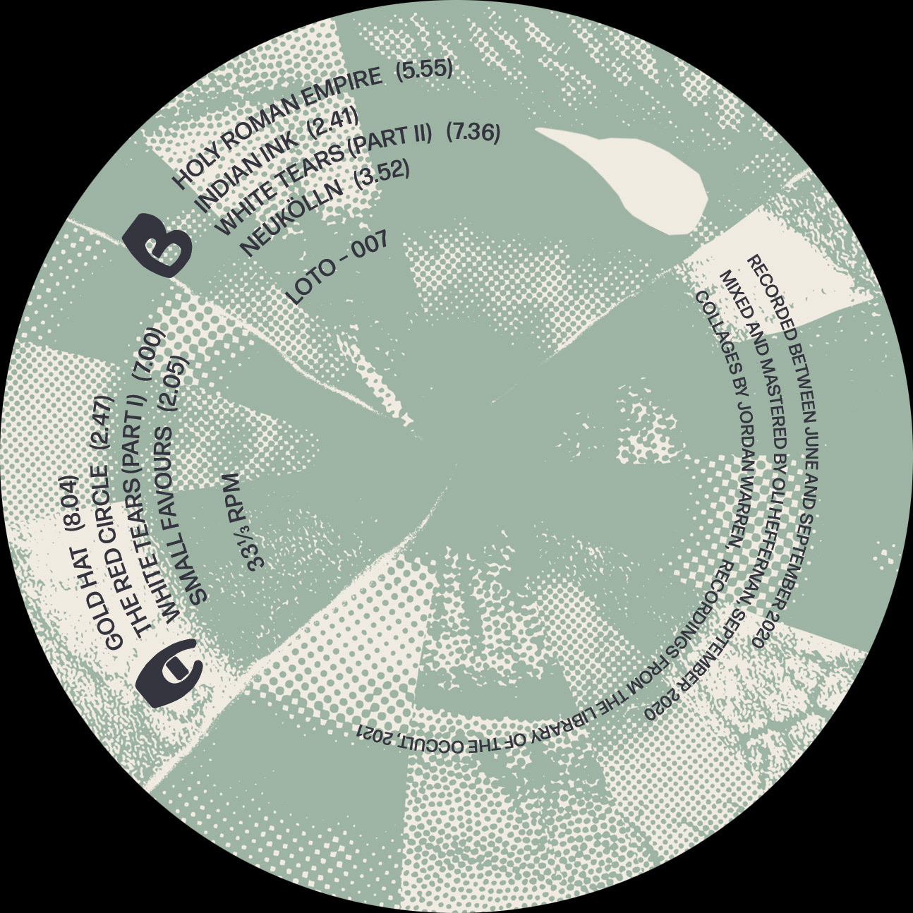 A side label