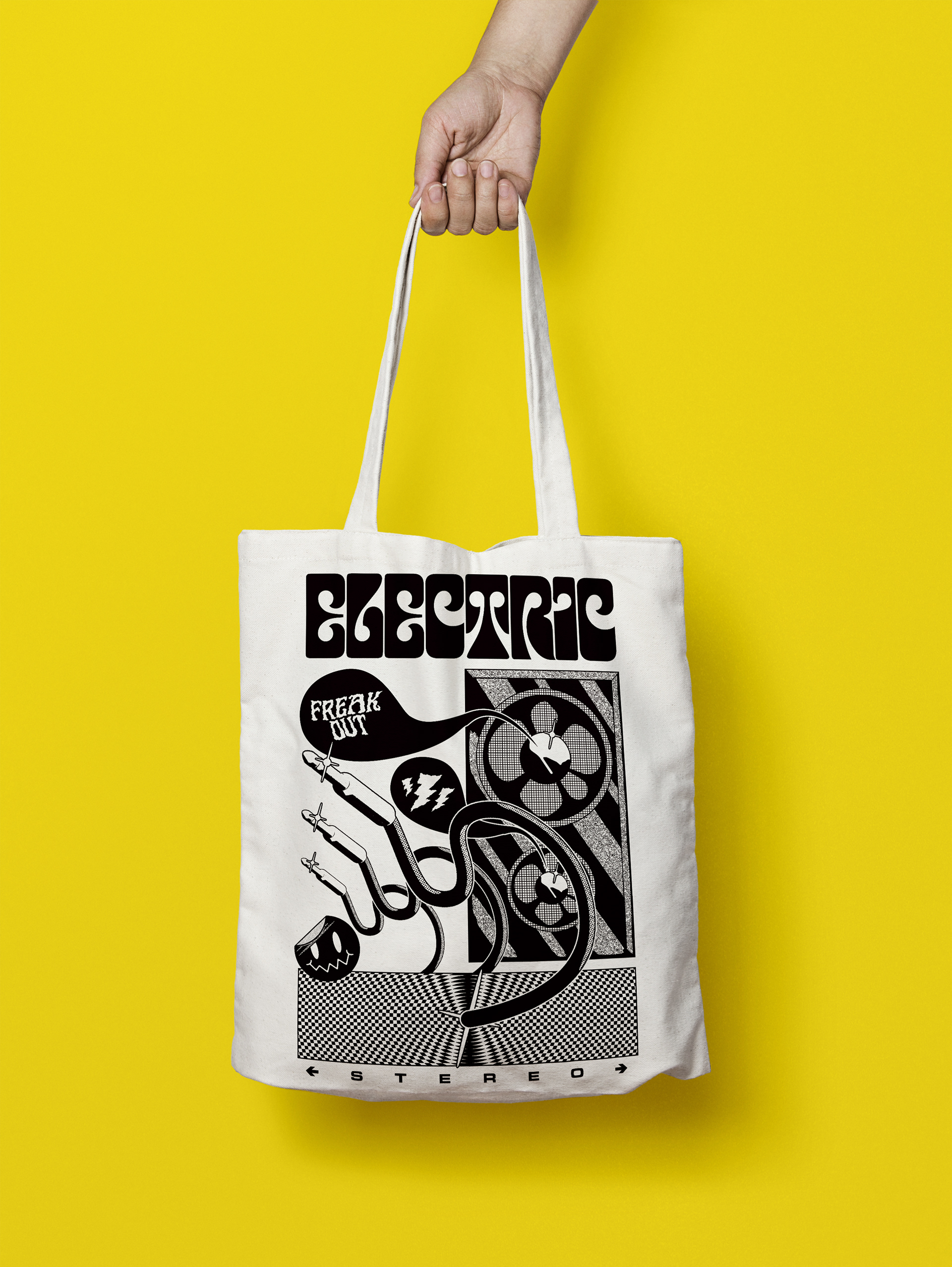 Electric Freak-out Tote