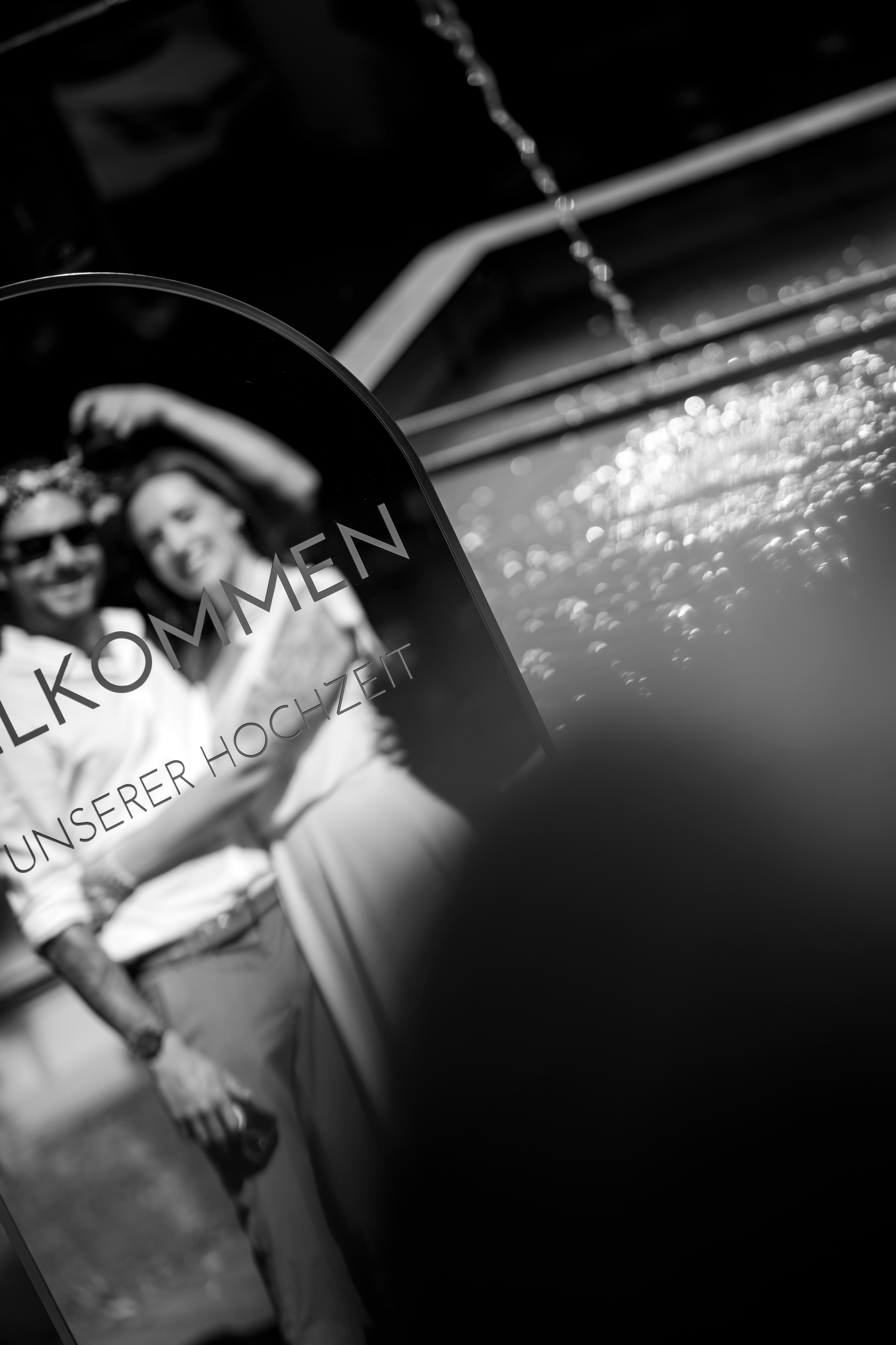 Willkommensschild Hochzeit – Reportagefotos Federsee, Fotograf Bad Buchau Biberach