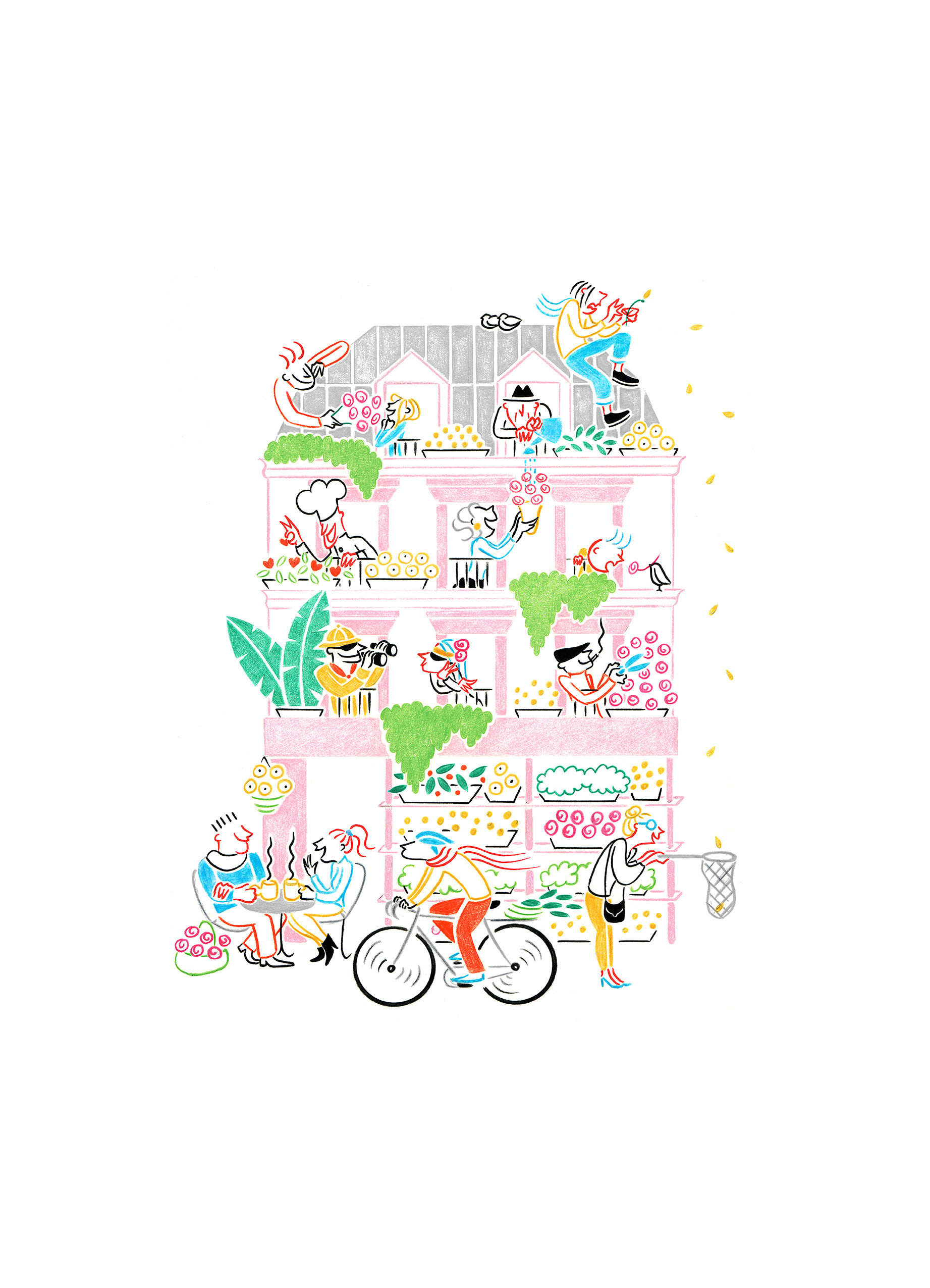 SPRING IN PARIS, limited edition print, 55 x 80 cm, 2024