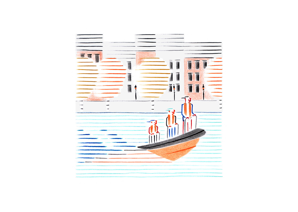 PARIS SPEED, pencils and fineliners on paper, 21 x 15 cm, 2014