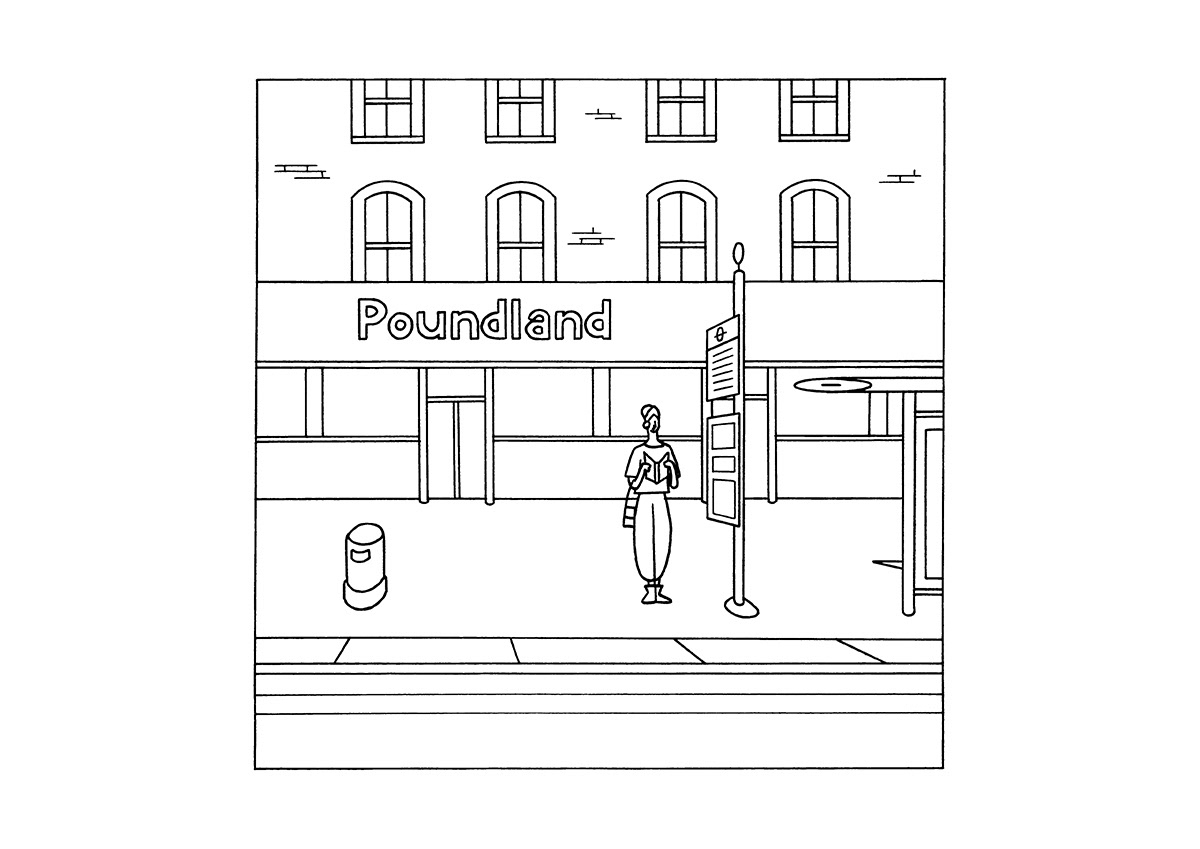 KILBURN, ink fineliner on paper, 21 x 15 cm, 2019