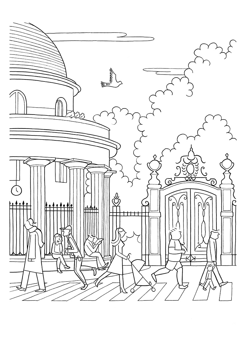 PARC MONCEAU, ink fineliners on paper, 21 x 29,7 cm, 2015