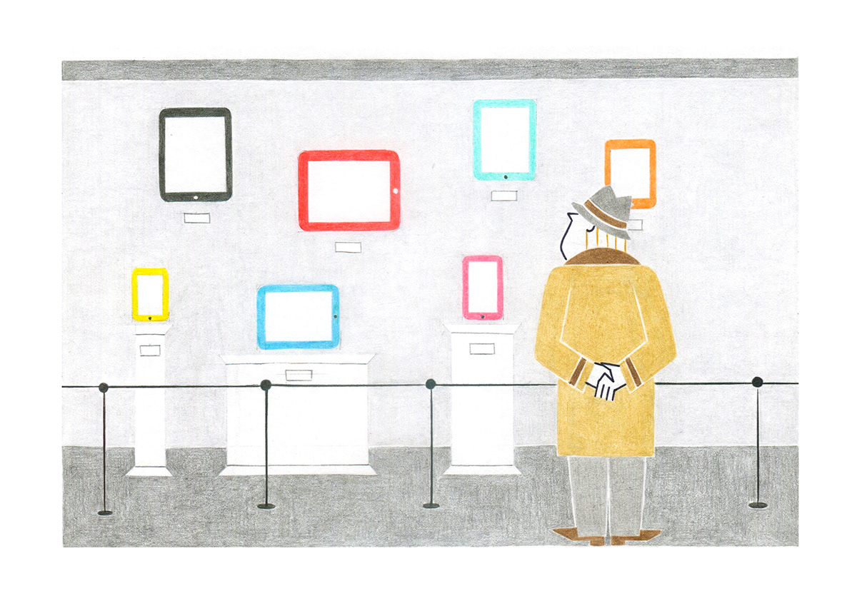 THE NEW CANVAS, pencils and fineliners on paper, 21 x 15 cm, 2014