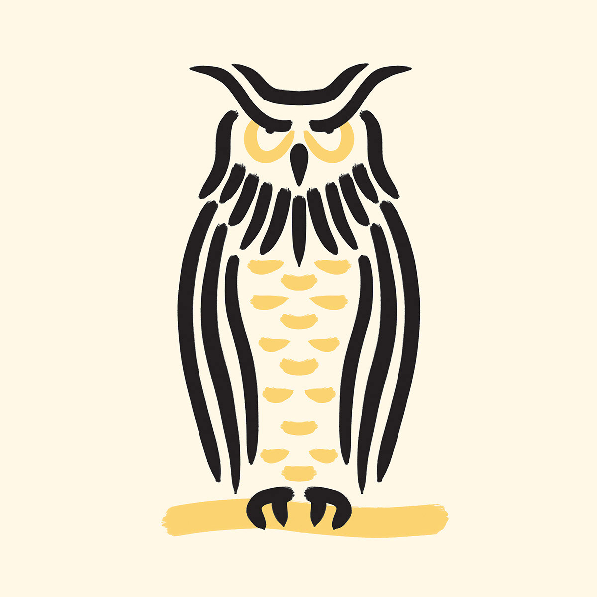 OWL, digital brushes, 2021