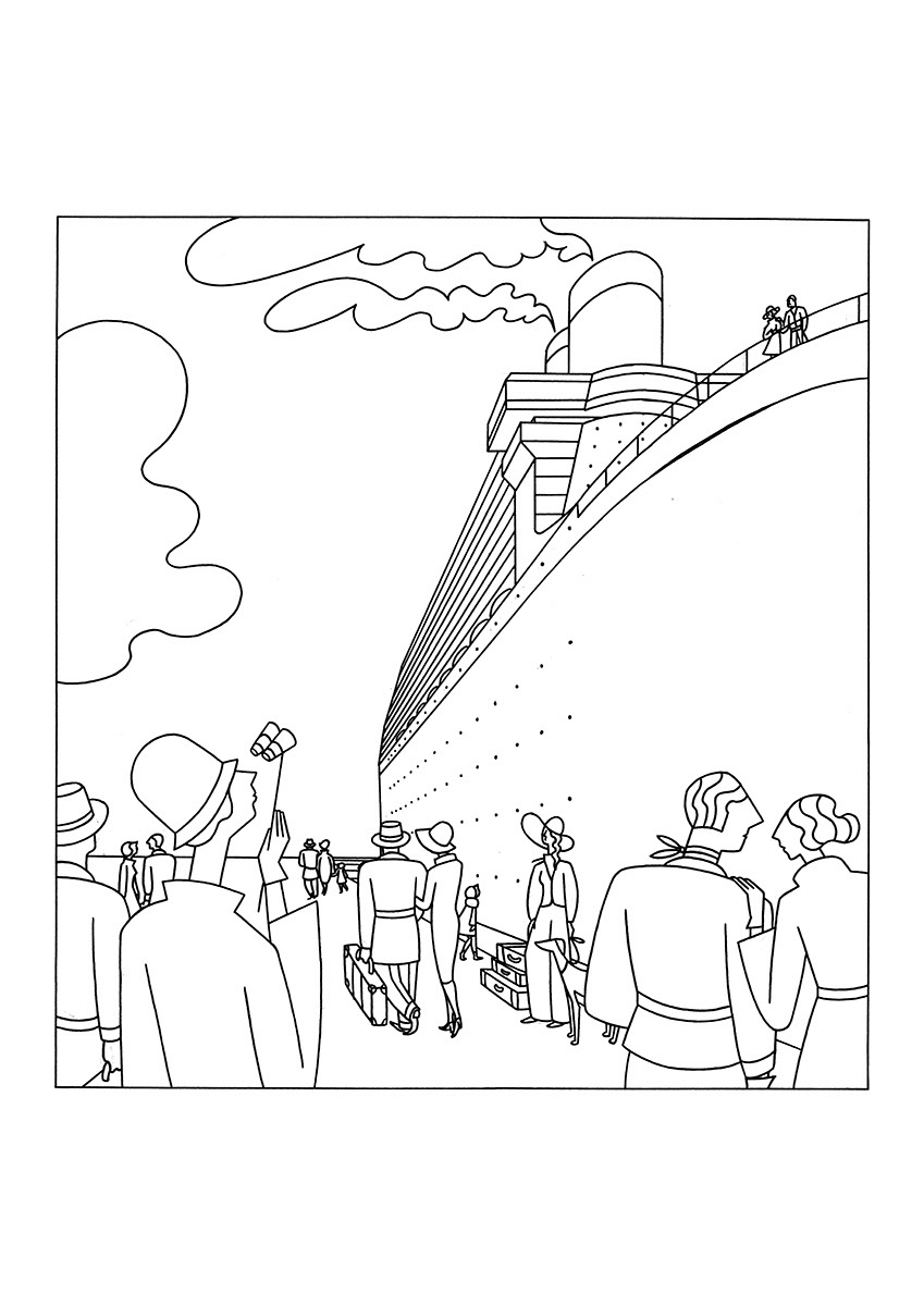 DEPARTURE, ink fineliner on paper, 21 x 29,7 cm, 2017