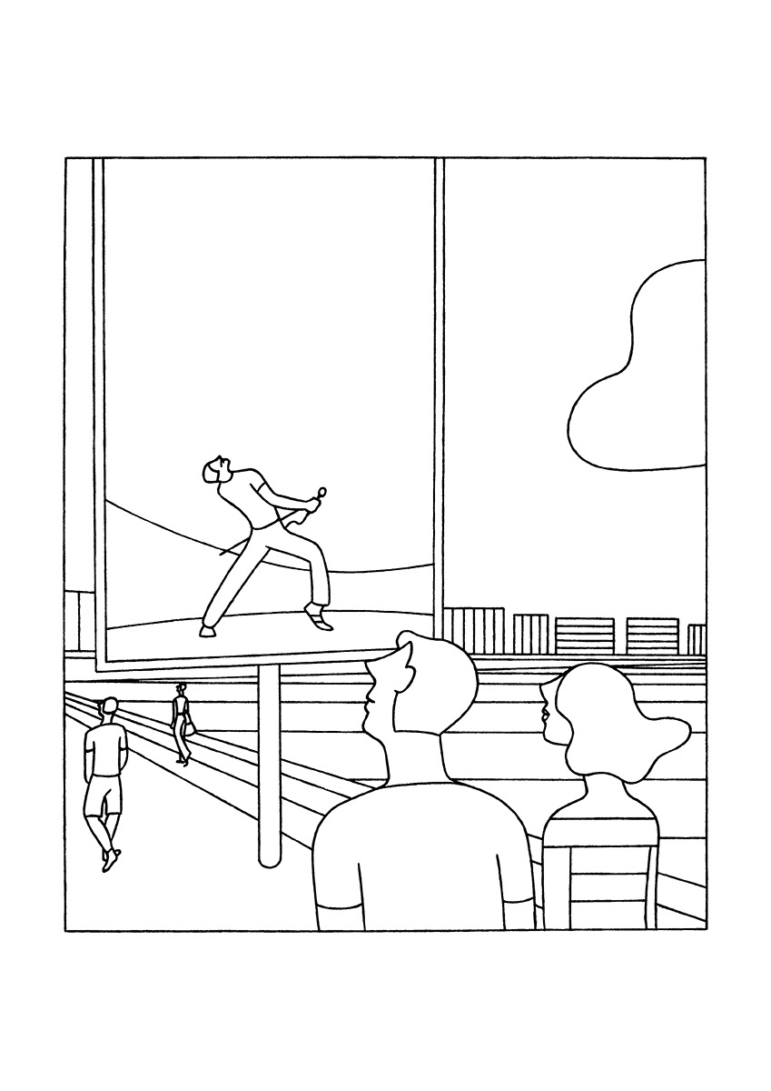 BOHEMIAN RHAPSODY, ink fineliner on paper, 15 x 21 cm, 2019