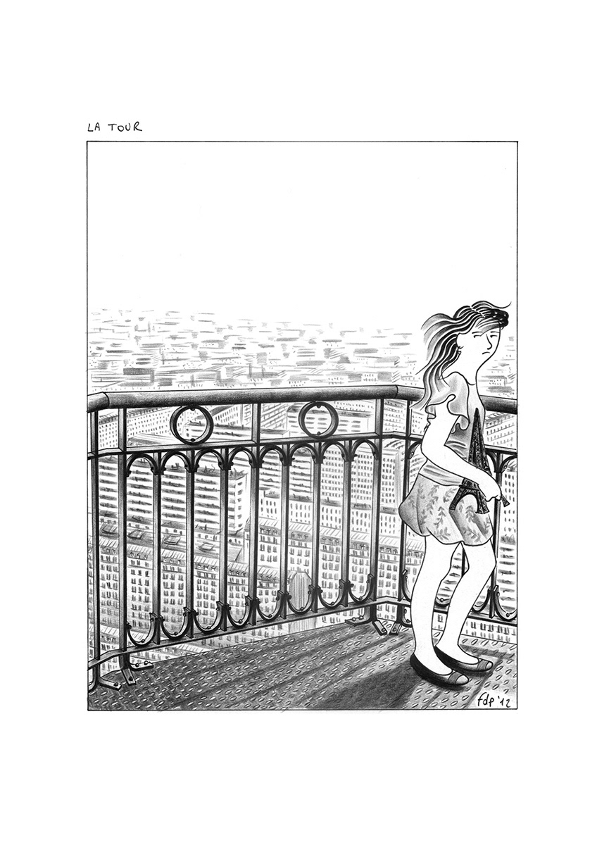 LA TOUR, ink fineliners and pencils on paper, 21 x 29,7 cm, 2012