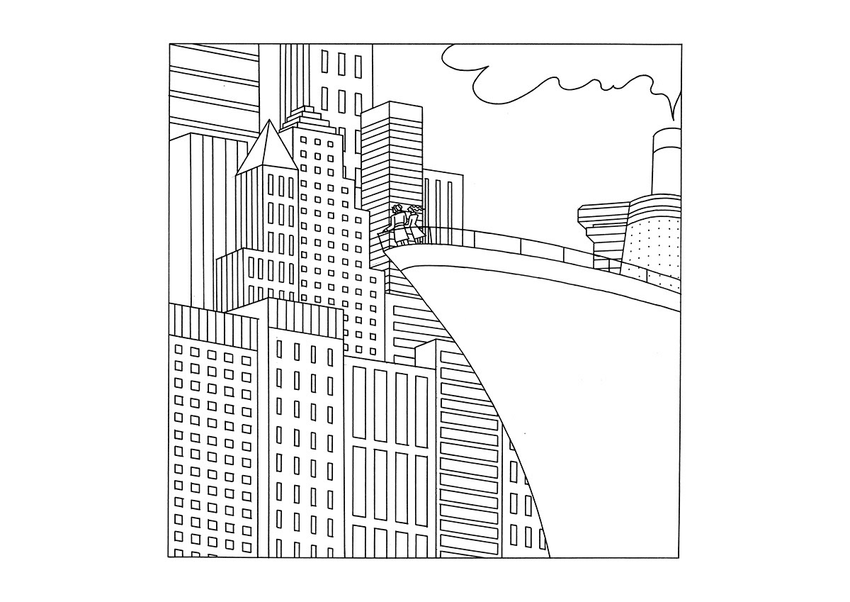 ARRIVAL, ink fineliner on paper, 29,7 x 21 cm, 2017