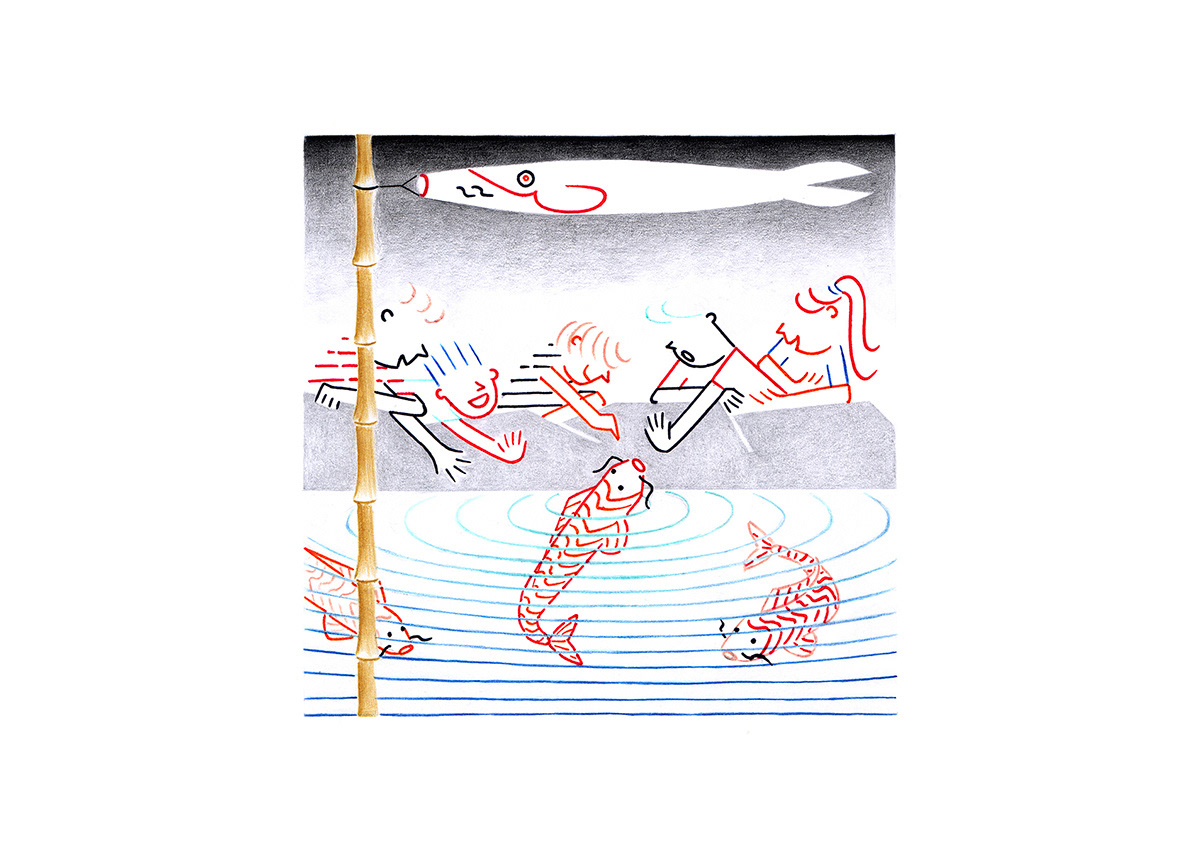 TROCADÉRO AQUARIUM, pencils and fineliners on paper, 21 x 15 cm​​​​​​​, 2014