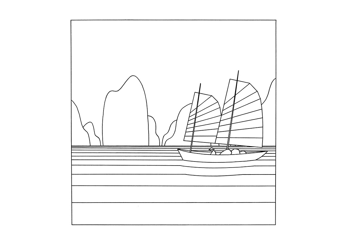 VIETNAM, ink fineliner on paper, 29,7 x 21 cm, 2017