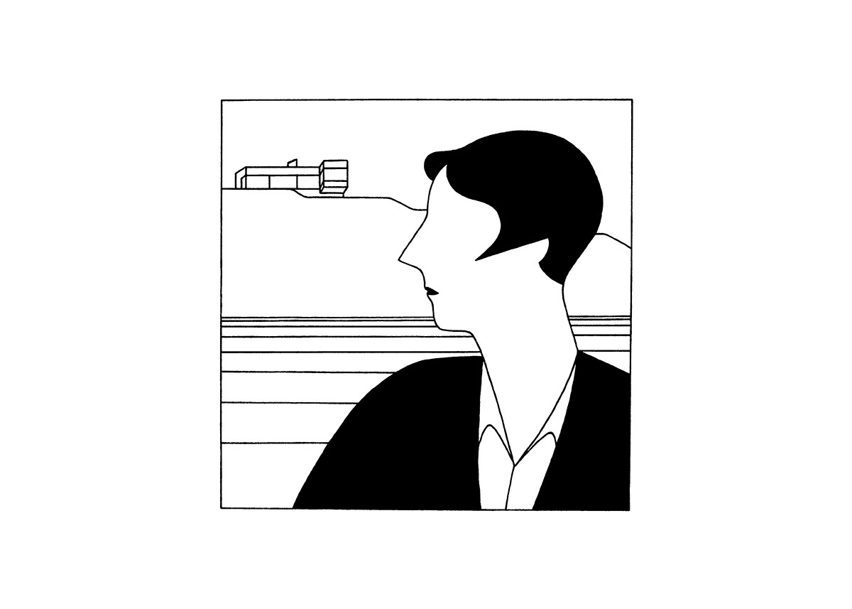 EILEEN GRAY, ink fineliner and brush pen on paper, 21 x 15 cm​​​​​​​​​​​​​​, 2018