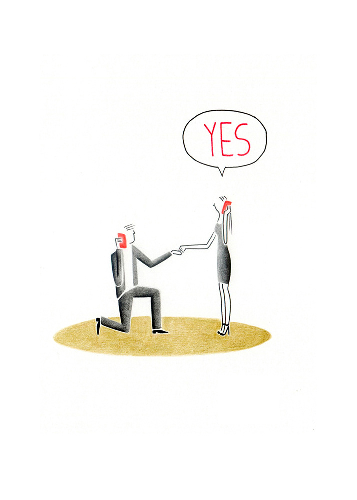 YES, fineliners and pencils on paper, 15 x 21 cm, 2013