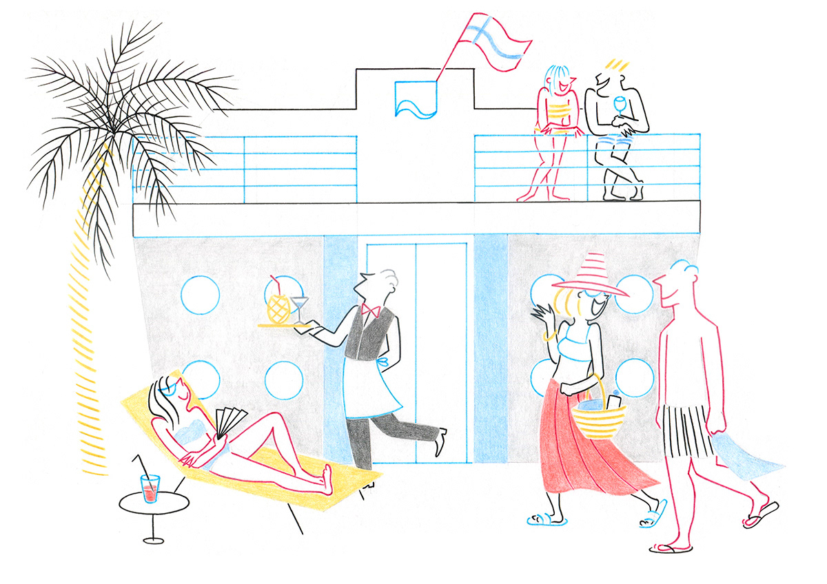 NORWEGIAN CRUISES, pencils and fineliners on paper, 29,7 x 21 cm, 2016