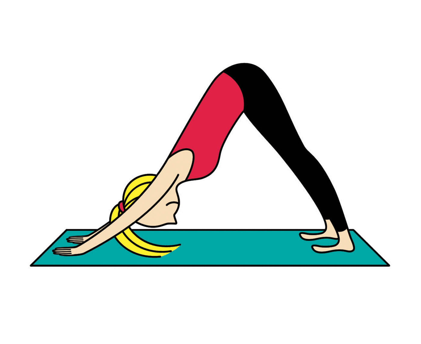 Coronavirus yoga classes: Downward dog pose