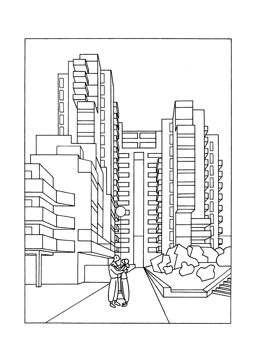 TOGETHER, ink fineliner on paper, 15 x 21 cm, 2018