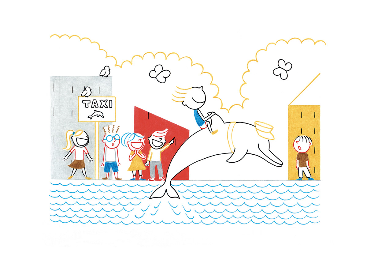 TAXI, pencils and fineliners on paper, 29,7 x 21 cm, 2015