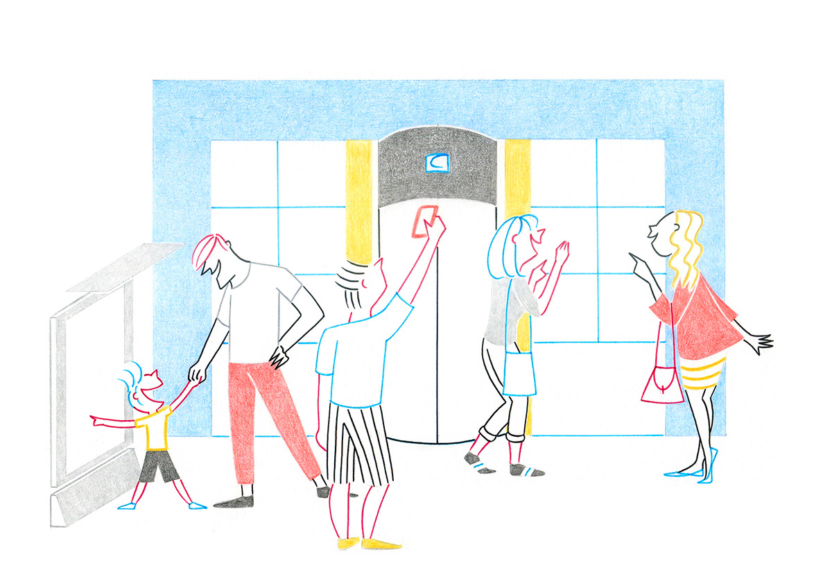 CLEAR CHANNEL pencils and fineliners on paper, 29,7 x 21 cm, 2016