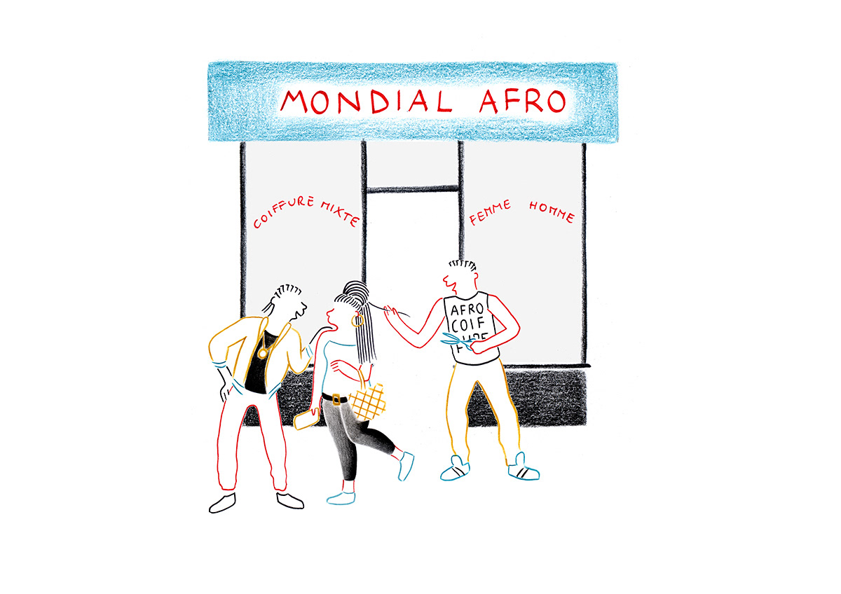 MONDIAL AFRO, pencils and fineliners on paper, 29,7 x 21 cm, 2014