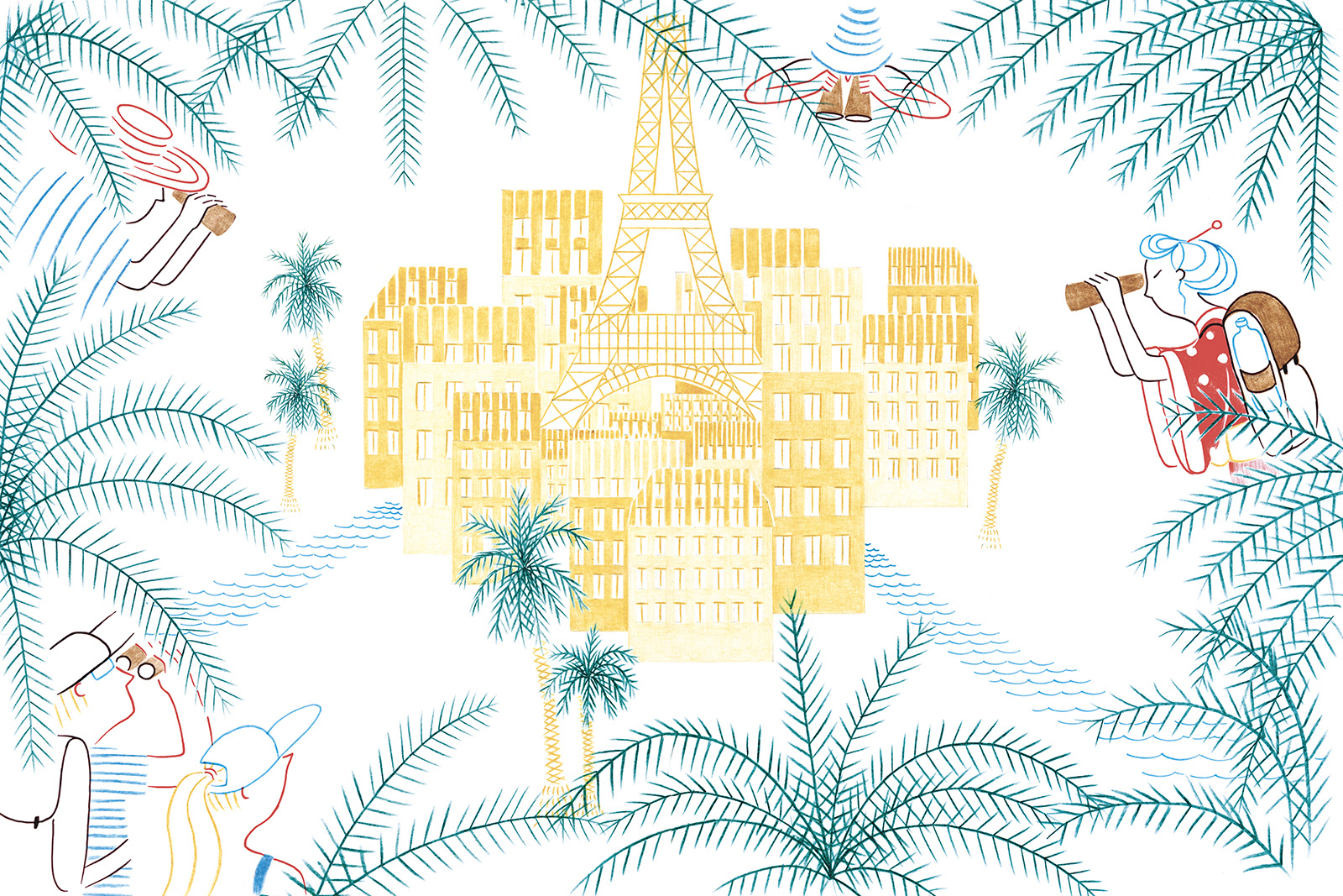 PARIS ELDORADO, pencils and fineliners on paper, 42 x 29,7 cm