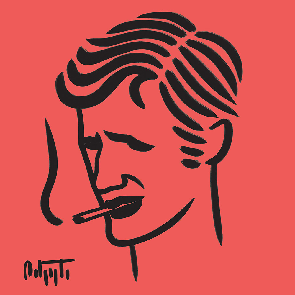 JEAN-PAUL BELMONDO, digital brushes, 2021
