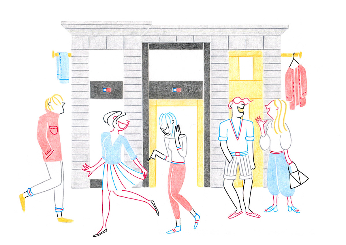 TOMMY H, pencils and fineliners on paper, 29,7 x 21 cm, 2016