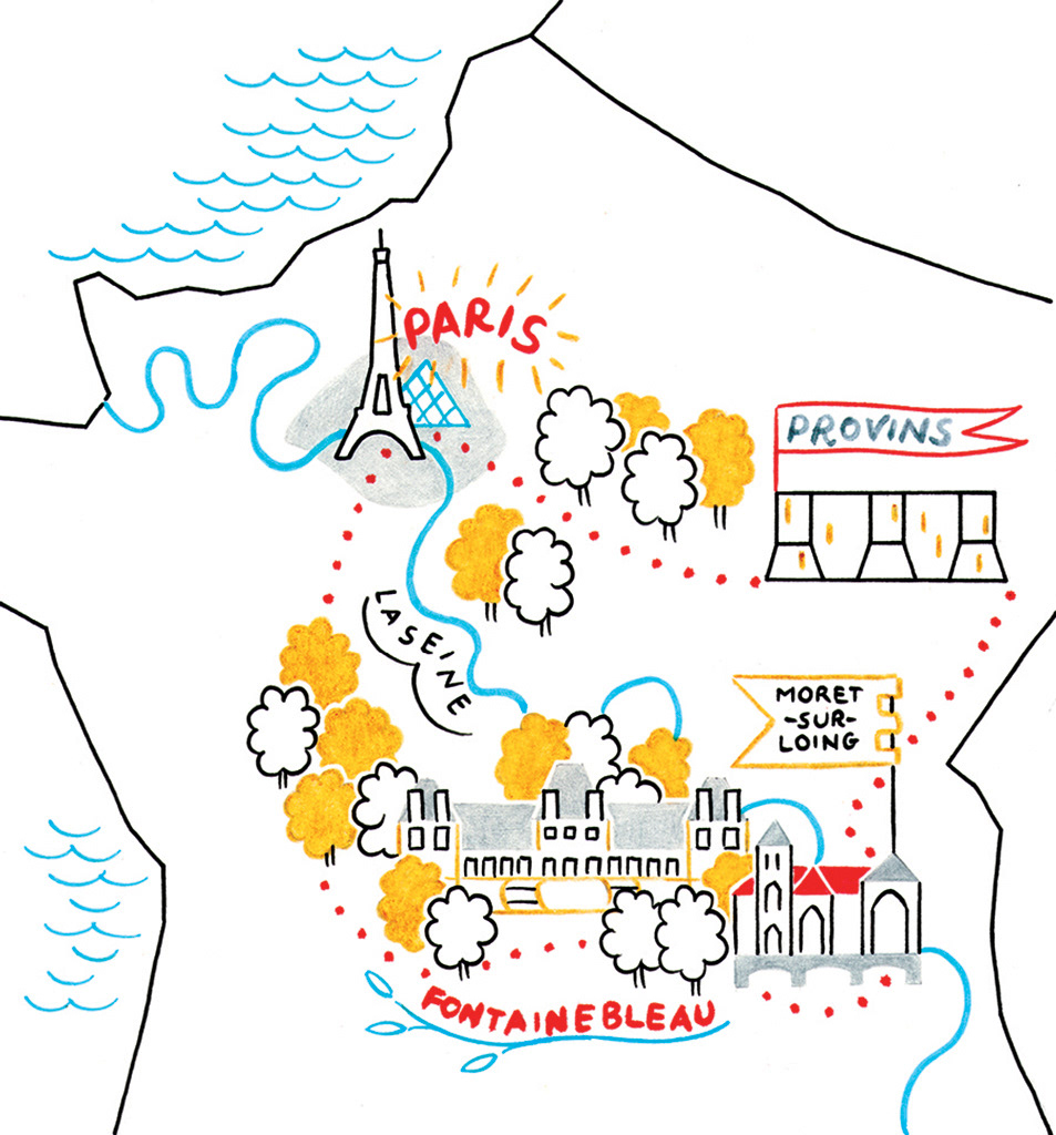 France Wines Map