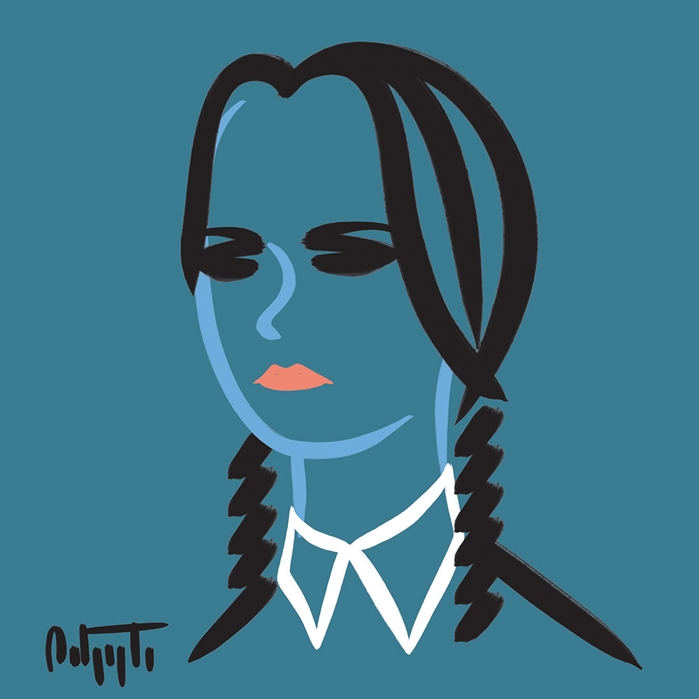 CHRISTINA RICCI, digital brushes, 2021