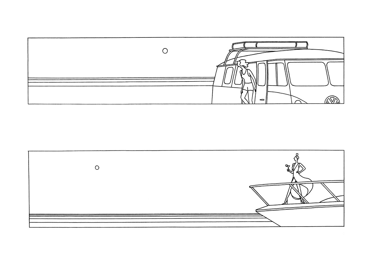 END OF THE SUMMER, ink fineliner on paper, 29,7 x 21 cm, 2017