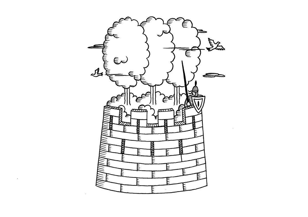 PRESERVING NATURE, ink fineliners on paper, 21 x 15 cm, 2017