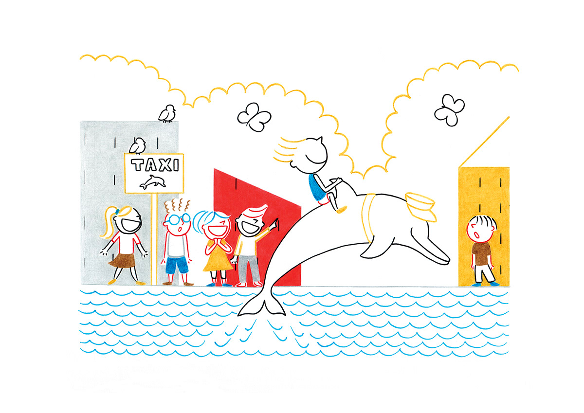 TAXI, pencils and fineliners on paper, 29,7 x 21 cm, 2015