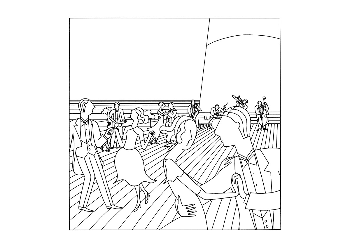 THE BALL, ink fineliner on paper, 29,7 x 21 cm, 2017