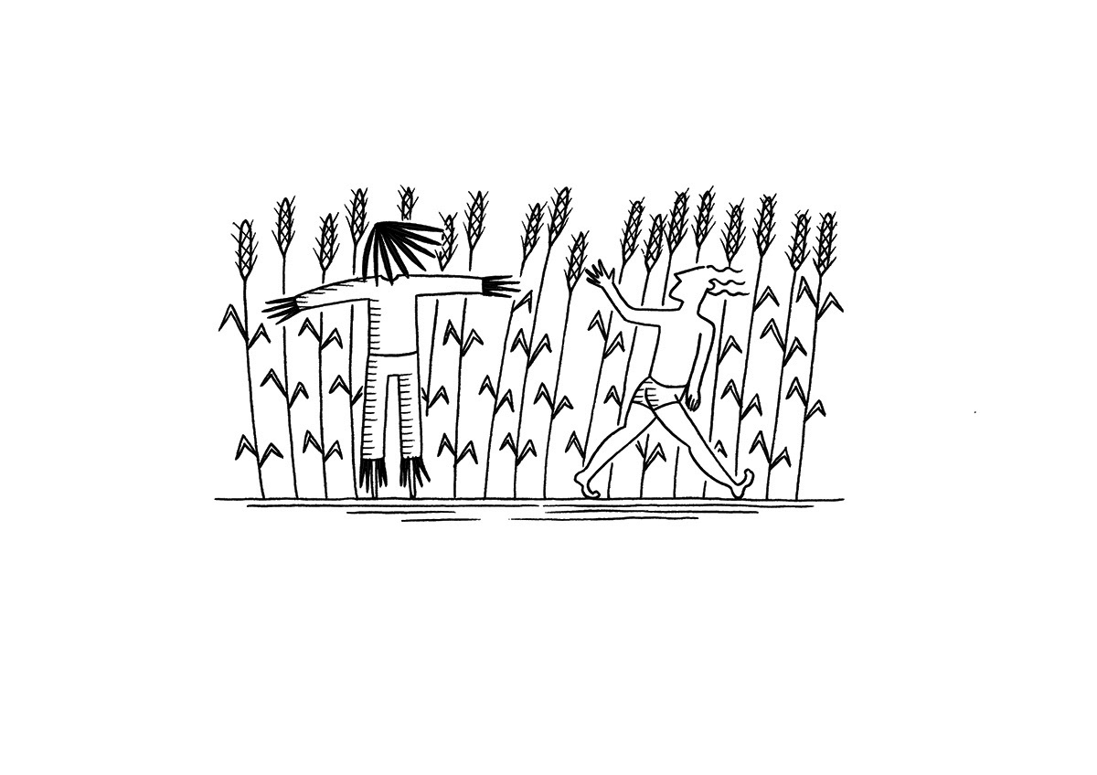 GETTING DRESSED, ink fineliners on paper, 21 x 15 cm, 2017