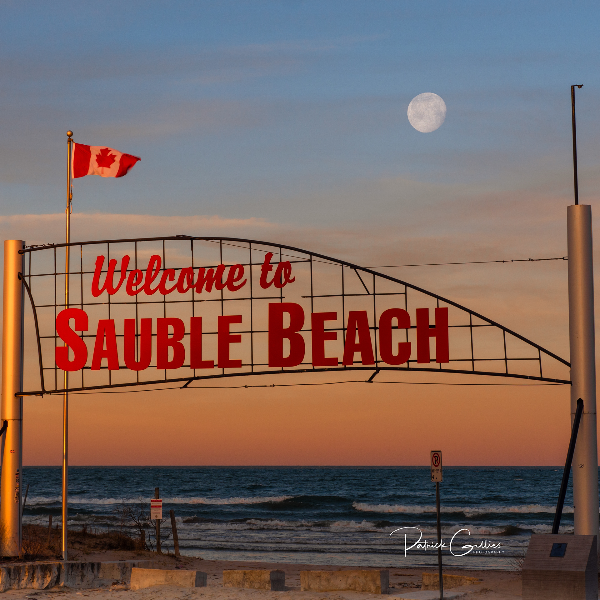 Sauble Beach full moon